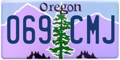 OR license plate 069CMJ