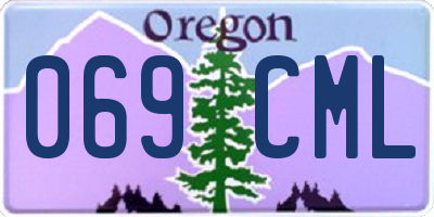 OR license plate 069CML
