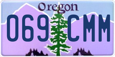 OR license plate 069CMM