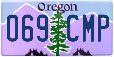 OR license plate 069CMP