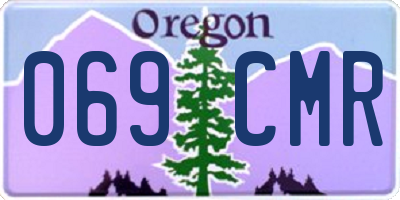 OR license plate 069CMR