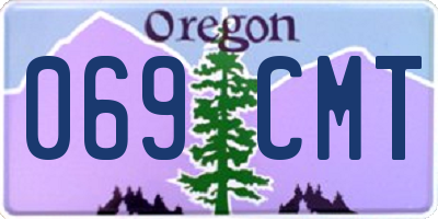OR license plate 069CMT