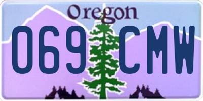 OR license plate 069CMW