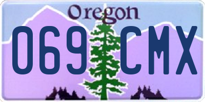 OR license plate 069CMX
