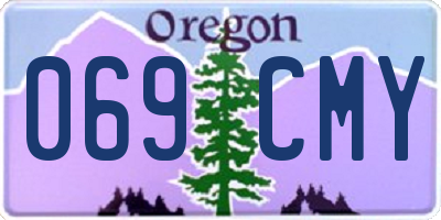 OR license plate 069CMY