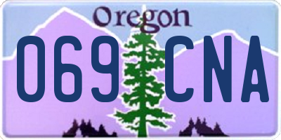OR license plate 069CNA
