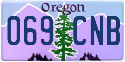 OR license plate 069CNB