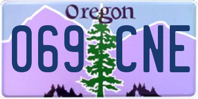 OR license plate 069CNE