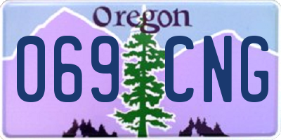 OR license plate 069CNG