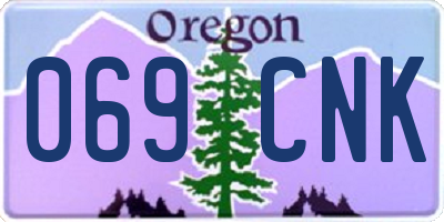 OR license plate 069CNK