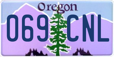OR license plate 069CNL