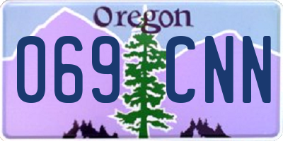 OR license plate 069CNN