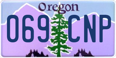 OR license plate 069CNP