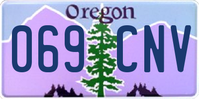 OR license plate 069CNV