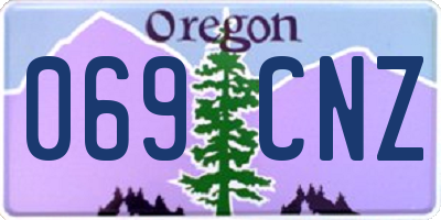 OR license plate 069CNZ