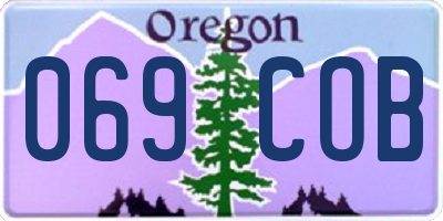 OR license plate 069COB