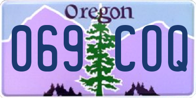 OR license plate 069COQ