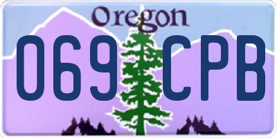 OR license plate 069CPB