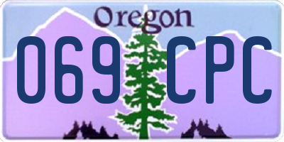 OR license plate 069CPC