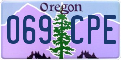OR license plate 069CPE