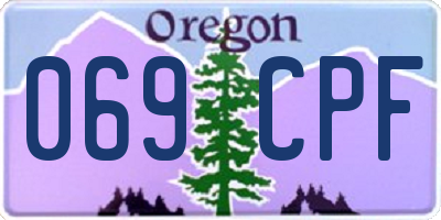 OR license plate 069CPF