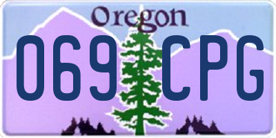 OR license plate 069CPG