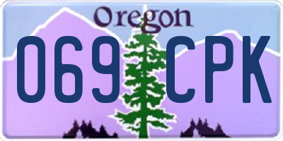 OR license plate 069CPK