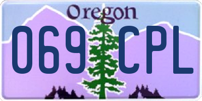 OR license plate 069CPL