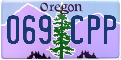 OR license plate 069CPP