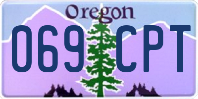 OR license plate 069CPT