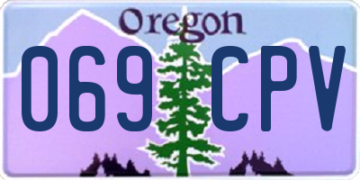 OR license plate 069CPV