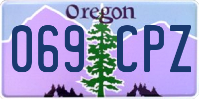 OR license plate 069CPZ