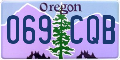 OR license plate 069CQB
