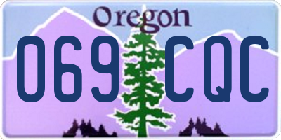 OR license plate 069CQC