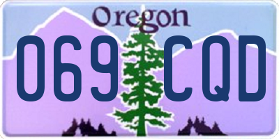 OR license plate 069CQD