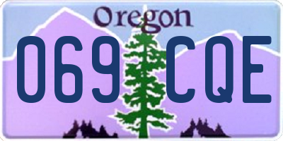 OR license plate 069CQE
