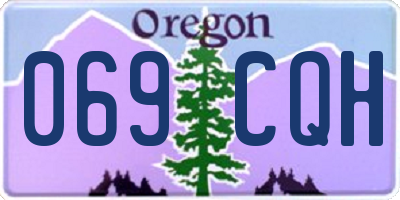 OR license plate 069CQH