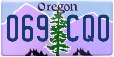 OR license plate 069CQO