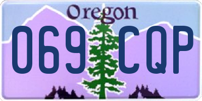 OR license plate 069CQP