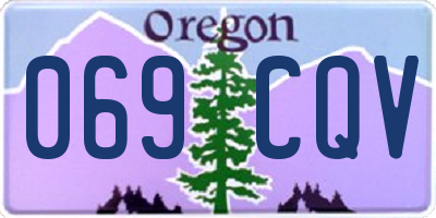 OR license plate 069CQV
