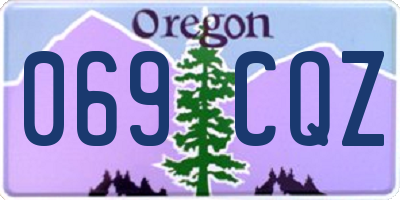 OR license plate 069CQZ