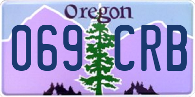 OR license plate 069CRB