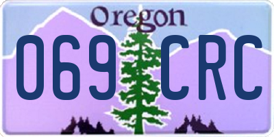 OR license plate 069CRC