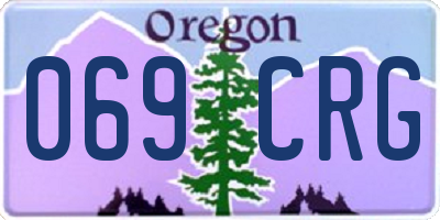 OR license plate 069CRG