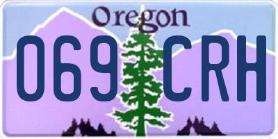 OR license plate 069CRH