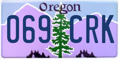 OR license plate 069CRK
