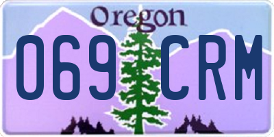 OR license plate 069CRM