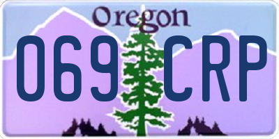 OR license plate 069CRP