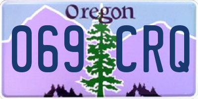 OR license plate 069CRQ