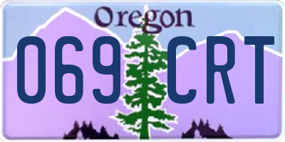 OR license plate 069CRT